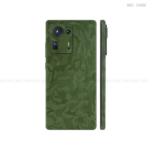 Dán Skin Điện Thoại Xiaomi Mi Mix Series Màu Xanh Camo | CM04