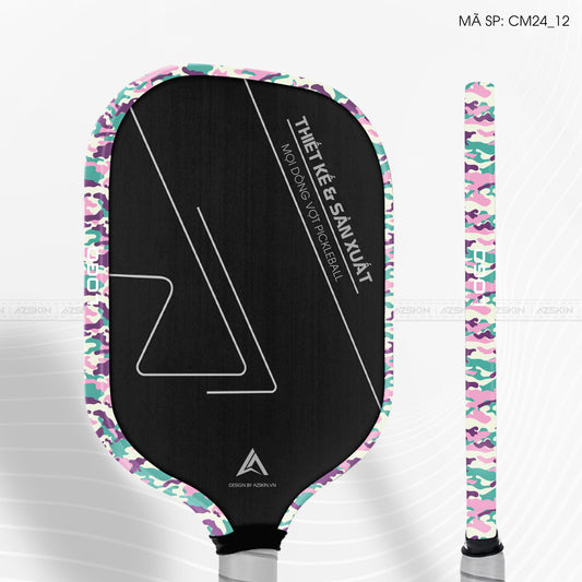 Miếng Dán Viền Vợt Pickleball Họa Tiết Camouflage | CM24_12