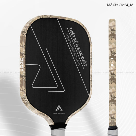 Miếng Dán Viền Vợt Pickleball Họa Tiết Camouflage Xa Mạc | CM24_18