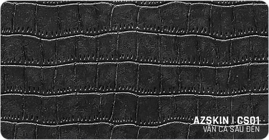 Miếng dán skin vân da cá sấu đen