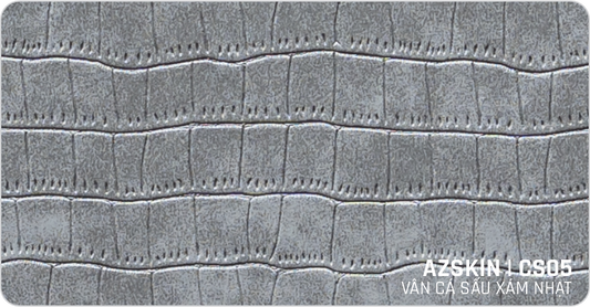 Miếng dán skin vân da cá sấu xám nhạt