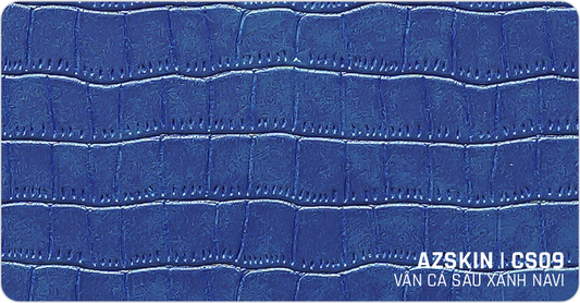 Miếng dán skin vân da cá sấu xanh navi