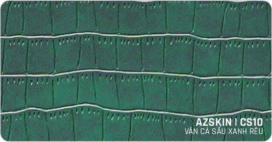 Miếng dán skin vân da cá sấu xanh rêu
