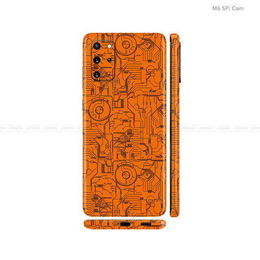 Dán Skin Galaxy S20 Series Vân Vi Mạch 2023 Cam | UVPT14