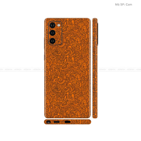 Dán Skin Galaxy Note 20 Series Vân Pattern Cartoon Cam | UVPT12