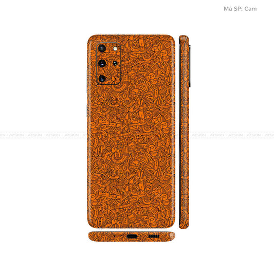 Dán Skin Galaxy S20 Series Vân Pattern Cartoon Cam | UVPT12