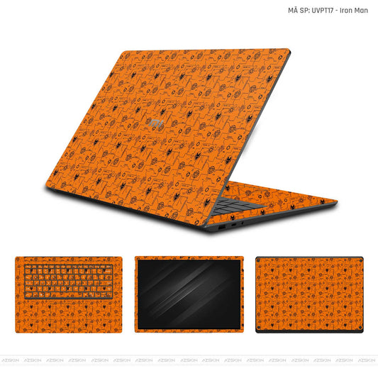 Dán Skin Laptop Xiaomi Vân Nổi Iron Man | UVPT17