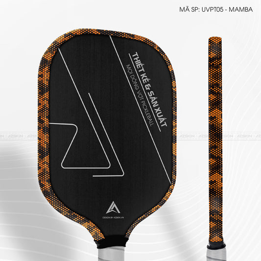 Miếng Dán Viền Vợt Pickleball Skin Vân Nổi Mamba Cam | UVPT05