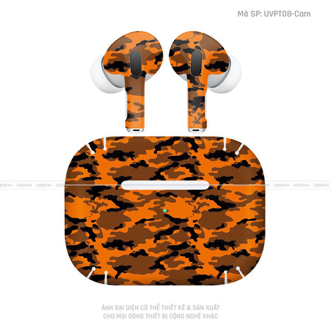 Dán Skin Tai Nghe Airpod Pro/ Pro 2 Vân Camo Urban Cam | UVPT08
