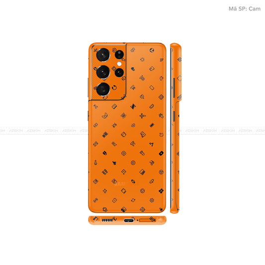 Dán Skin Galaxy S21 Series Vân ICON Cam | UVPT04