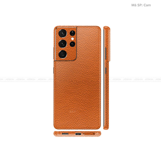 Dán Skin Galaxy S21 Series Vân Da Cam | UVPT13