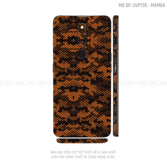 Miếng Dán Skin Điện Thoại OPPO F Series Vân Mamba Cam | UVPT05