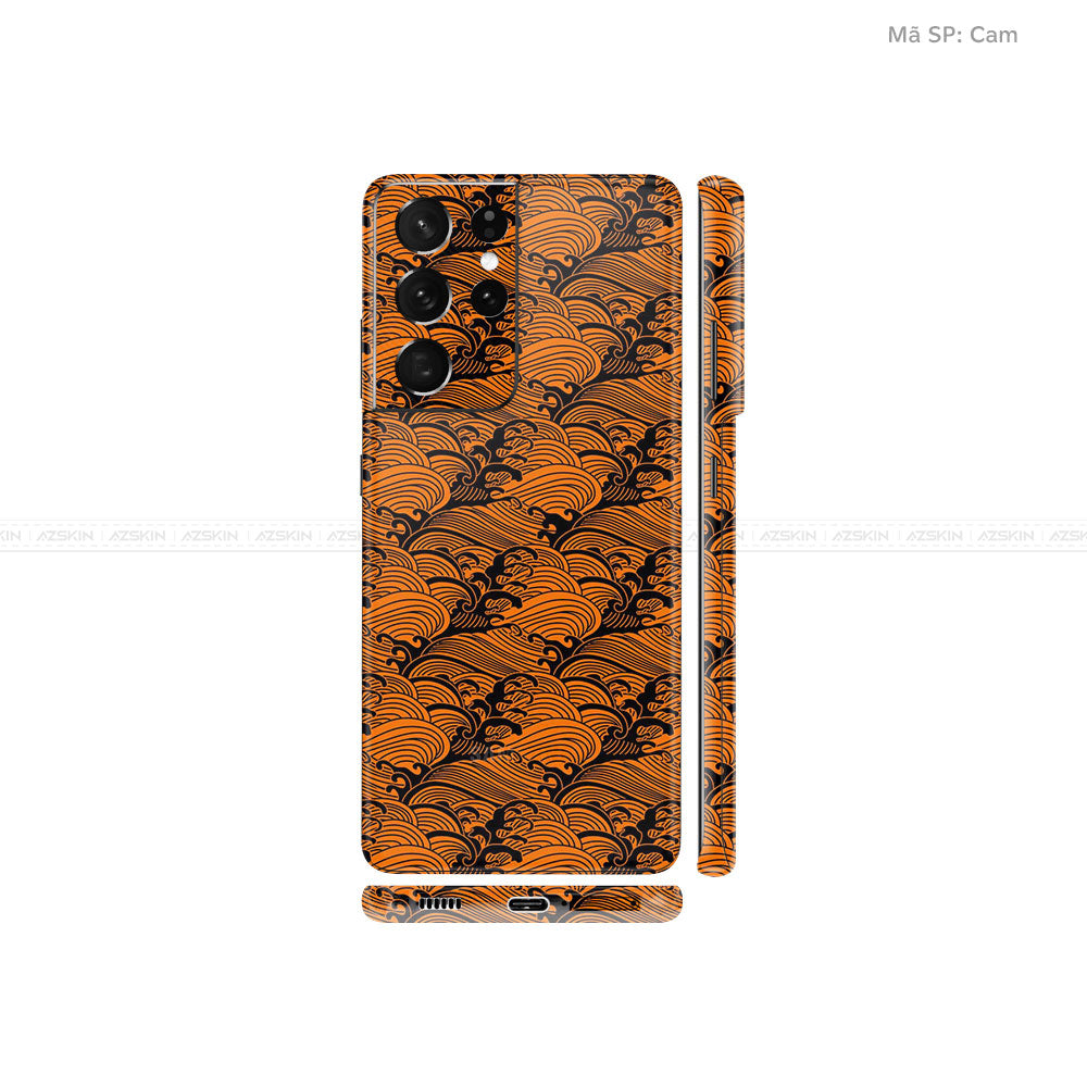 Dán Skin Galaxy S21 Series Vân Pattern Wave | UVPT09