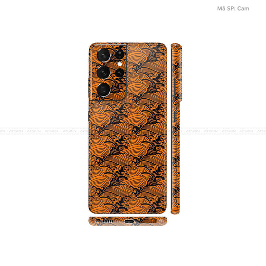 Dán Skin Galaxy S21 Series Vân Pattern Wave | UVPT09