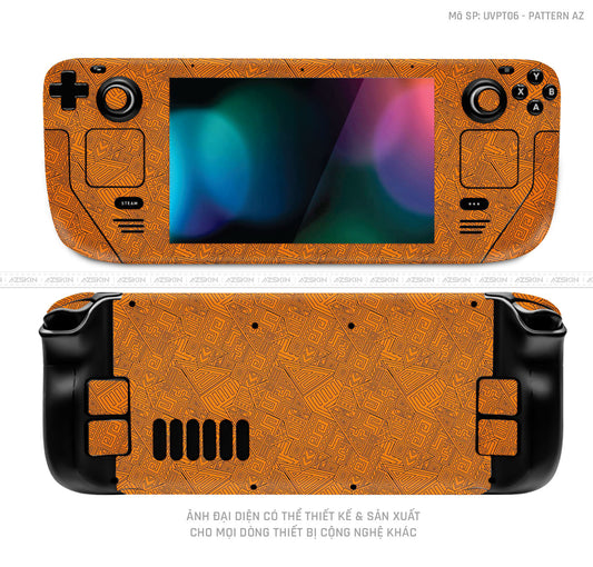 Dán Skin Máy Chơi Game Steam Deck Vân Pattern AZ Cam | UVPT06
