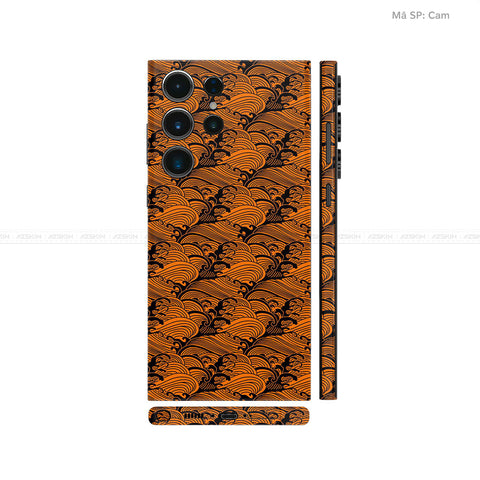 Dán Skin Galaxy S23 Series Vân Nổi Pattern Wave Cam | UVPT09