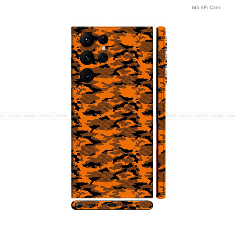 Dán Skin Galaxy S22 Series Vân Nổi Camo Urban Cam | UVPT08