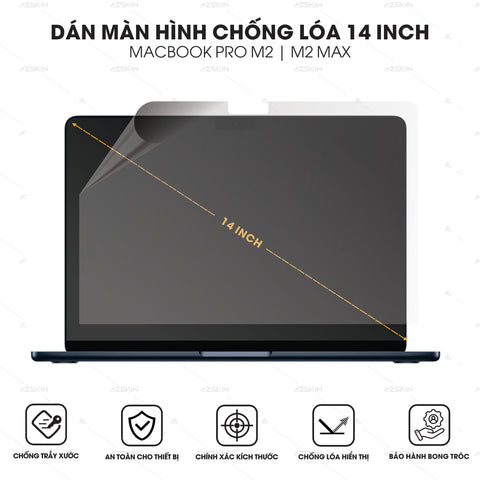 Miếng dán chống nhìn trộm màn hình Macbook Pro M2 14 Inch