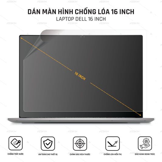 Miếng Dán Màn Hình Laptop Dell 16 Inch