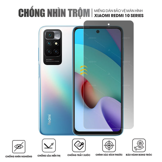 Miếng Dán Màn Hình Chống Nhìn Trộm Xiaomi Redmi Note 10 | 10 Pro | 10S