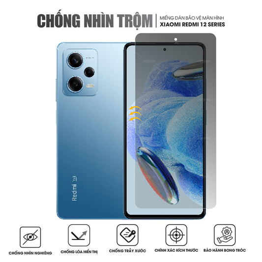 Miếng dán màn hình chống nhìn trộm Xiaomi Redmi Note 12 | Pro | 12S