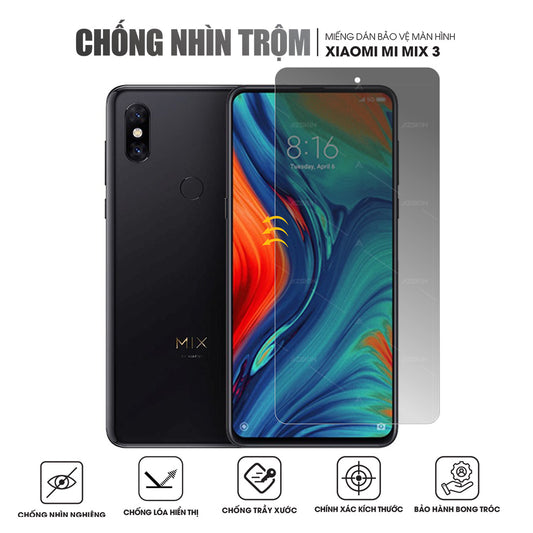 Miếng Dán Màn Hình Chống Nhìn Trộm Xiaomi Mi Mix 3