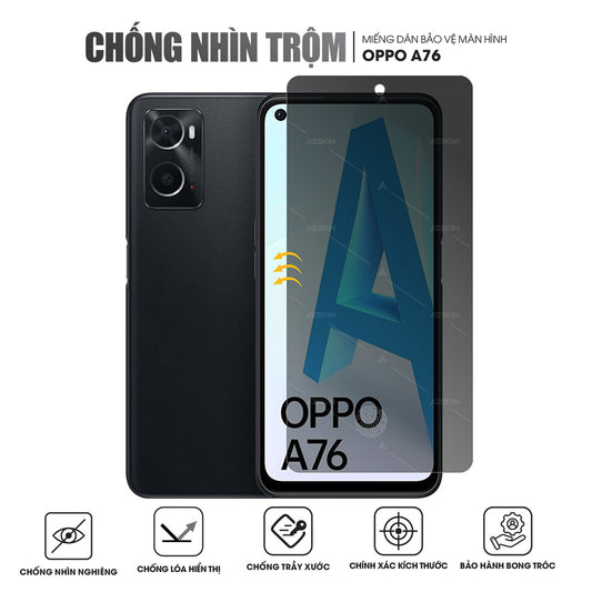 Miếng dán màn hình chống nhìn trộm OPPO A76