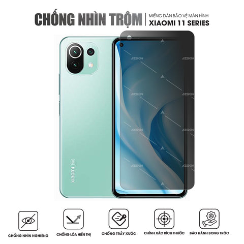 Miếng Dán Màn Hình Chống Nhìn Trộm Xiaomi 11 | 11 Pro | 11 Lite | 11T | 11T Pro