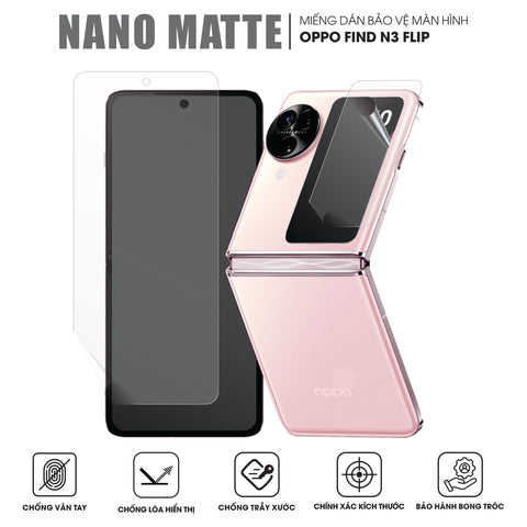 Miếng Dán Màn Hình Chống Vân Tay OPPO Find N3 Flip