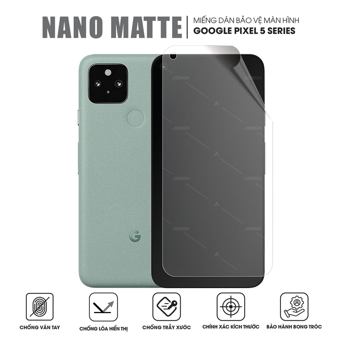 Miếng dán chống vân tay Google Pixel 5 / 5a