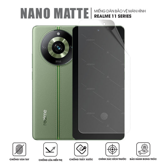 Miếng dán màn hình chống vân tay Realme 11 | Pro | Pro+