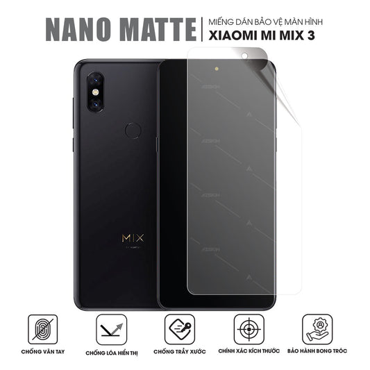 Miếng Dán Màn Hình Chống Vân Tay Xiaomi Mi Mix 3