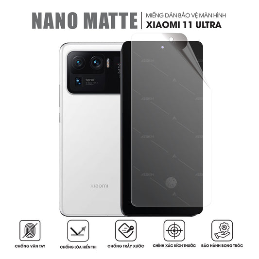 Miếng Dán Màn Hình Chống Vân Tay Xiaomi 11 Ultra
