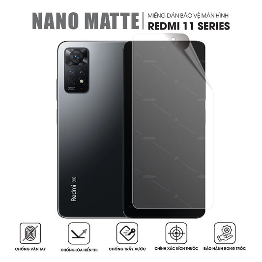Miếng Dán Màn Hình Chống Vân Tay Xiaomi Redmi Note 11 | 11 Pro | 11S
