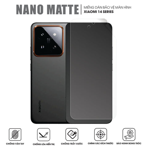 Miếng Dán Màn Hình Chống Vân Tay Xiaomi 14 | 14 Pro | 14 Ultra