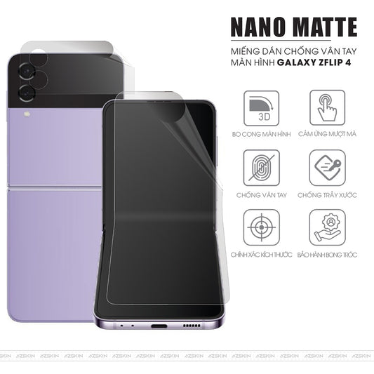 Miếng dán màn hình Z Flip4 chống vân tay chống loá