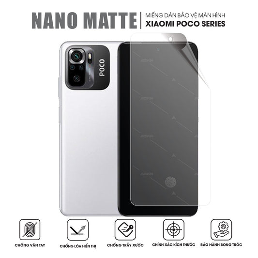 Miếng Dán Màn Hình Chống Vân Tay Xiaomi POCO Series