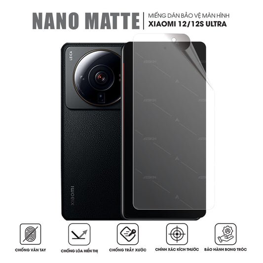 Miếng Dán Màn Hình Chống Vân Tay Xiaomi 12S Ultra