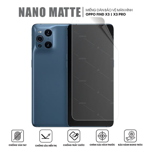 Miếng dán màn hình chống vân tay OPPO Find X3 | Pro | Neo | Lite