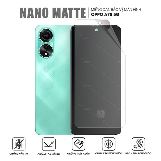 Miếng dán màn hình chống vân tay OPPO A78 5G