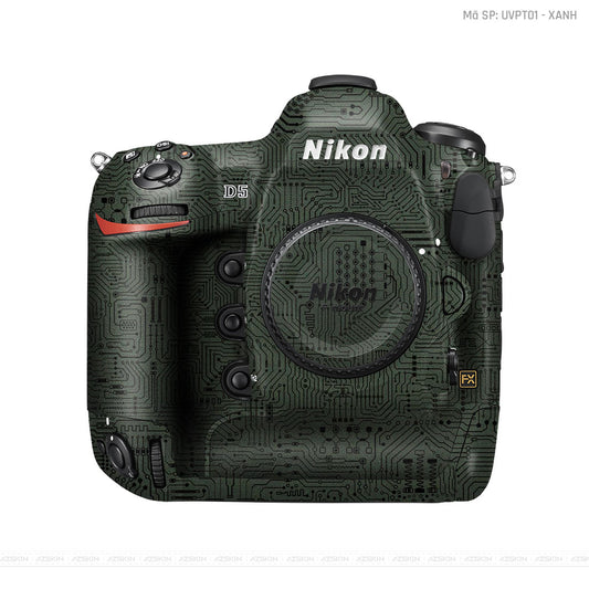 Dán Skin Máy Ảnh Nikon Vân Nổi Vi Mạch Xanh | UVPT01