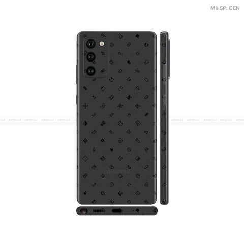 Dán Skin Galaxy Note 20 Series Vân ICON Đen | UVPT04