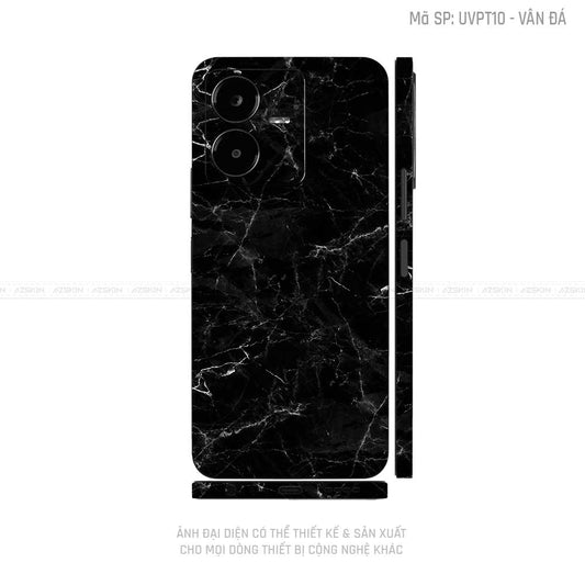 Dán Skin Vivo Y Series Vân Đá Đen | UVPT10