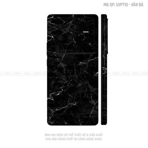 Dán Skin Vivo X Series Vân Đá Đen | UVPT10