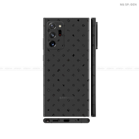 Dán Skin Galaxy Note 20 Series Vân ICON Đen | UVPT04