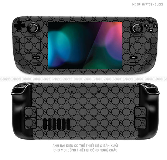 Dán Skin Máy Chơi Game Steam Deck Vân Nổi Gucci | UVPT03