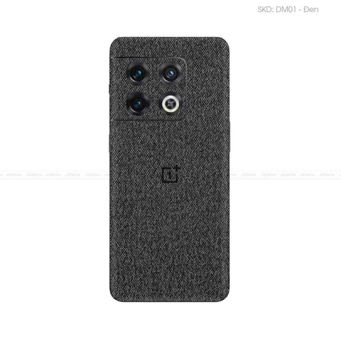 Miếng Dán Da OnePlus 10 Series Vân Demin Đen | DM01