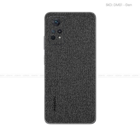 Miếng Dán Da Xiaomi Note 11 Series Vân Demin Đen | DM01