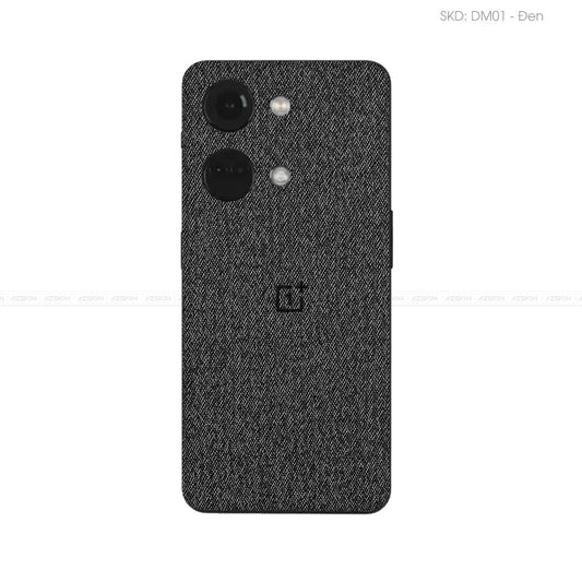 Miếng Dán Da OnePlus Ace Series Vân Demin Đen | DM01