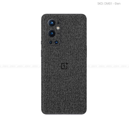 Miếng Dán Da OnePlus 9 Series Vân Demin Đen | DM01
